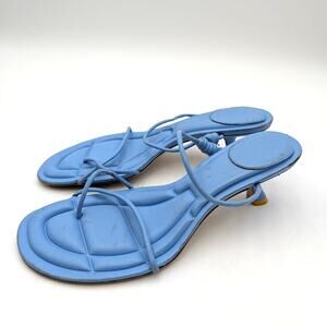 Oncept Sydney Kitten Heel Sandals Open Toe Women's Marine Blue Size US9.5 EU40